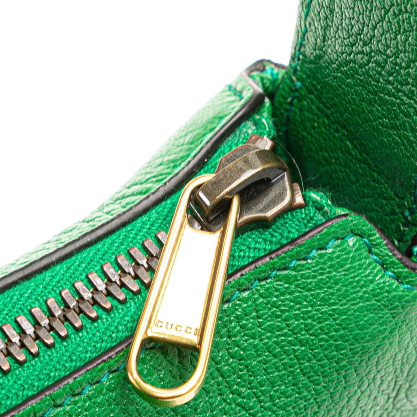 Gucci Green Leather Shoulder Bag ( )