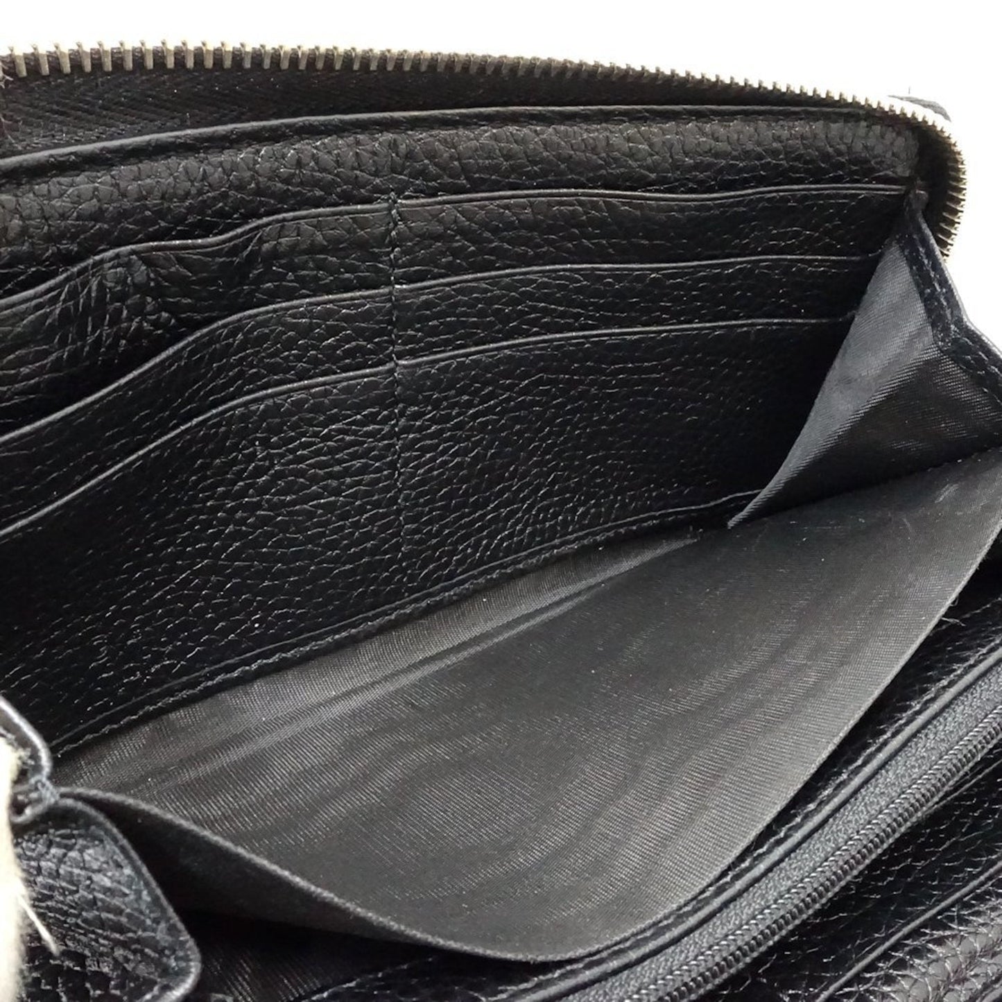 Gucci Black Leather Long Wallet (Bi-Fold) ( )
