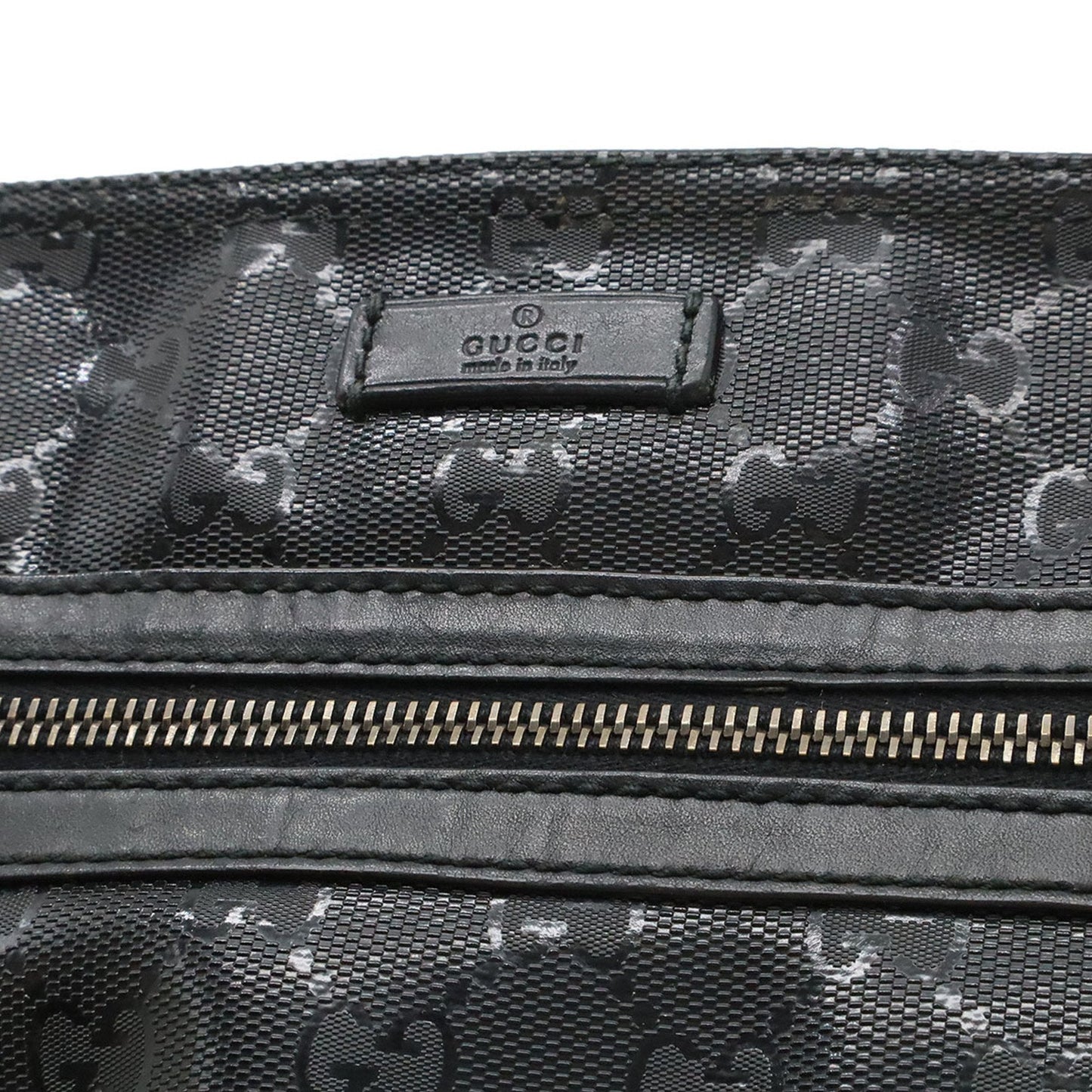 Gucci Black Pvc Leather Shoulder Bag ( )