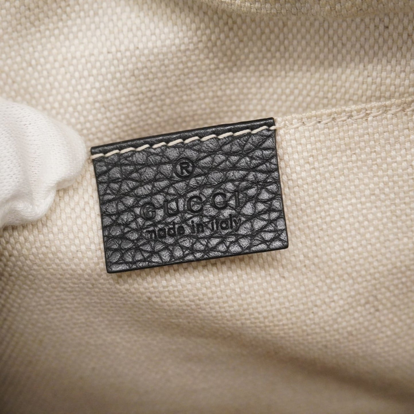 Gucci Black Leather Shoulder Bag ( )