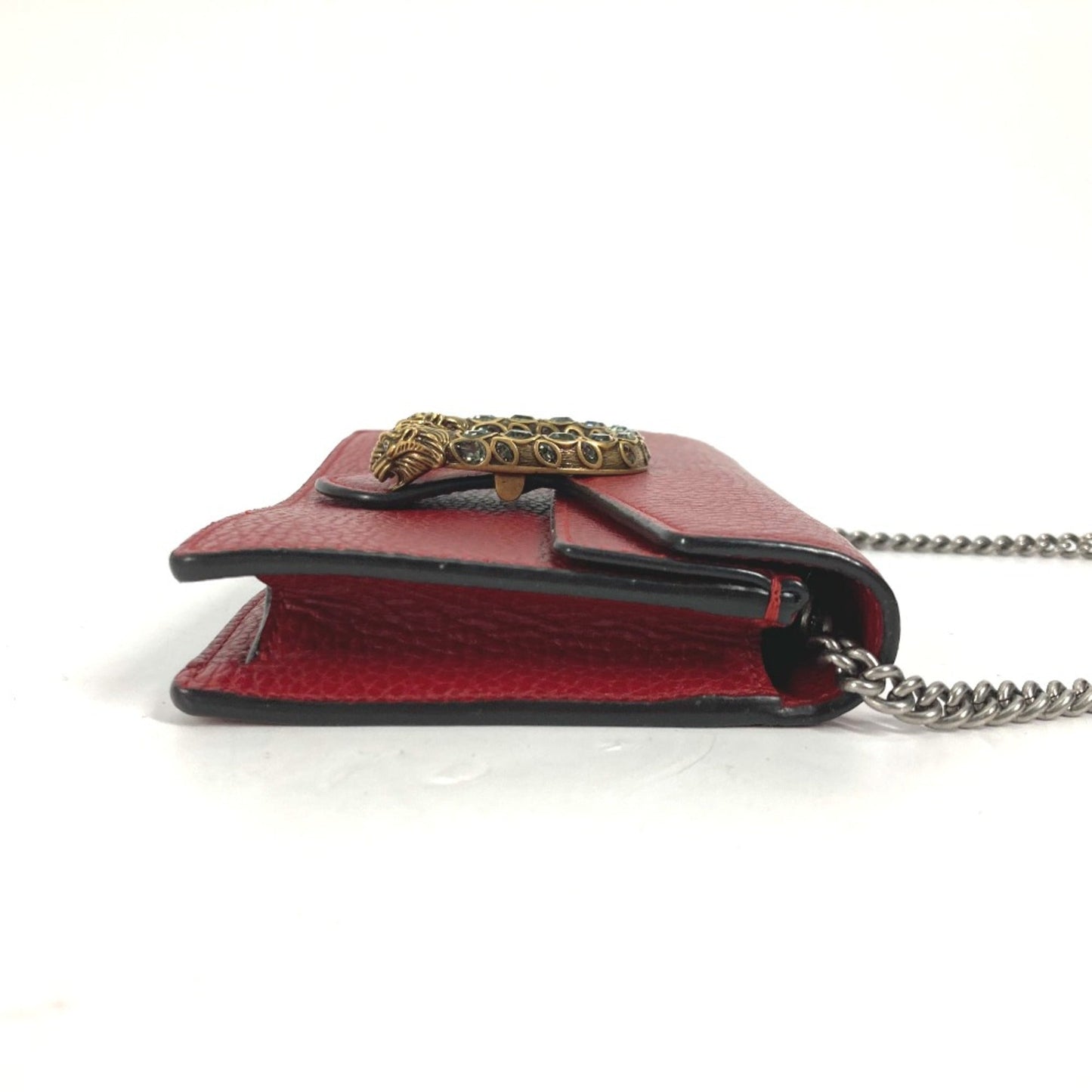 Gucci Red Leather Shoulder Bag ( )