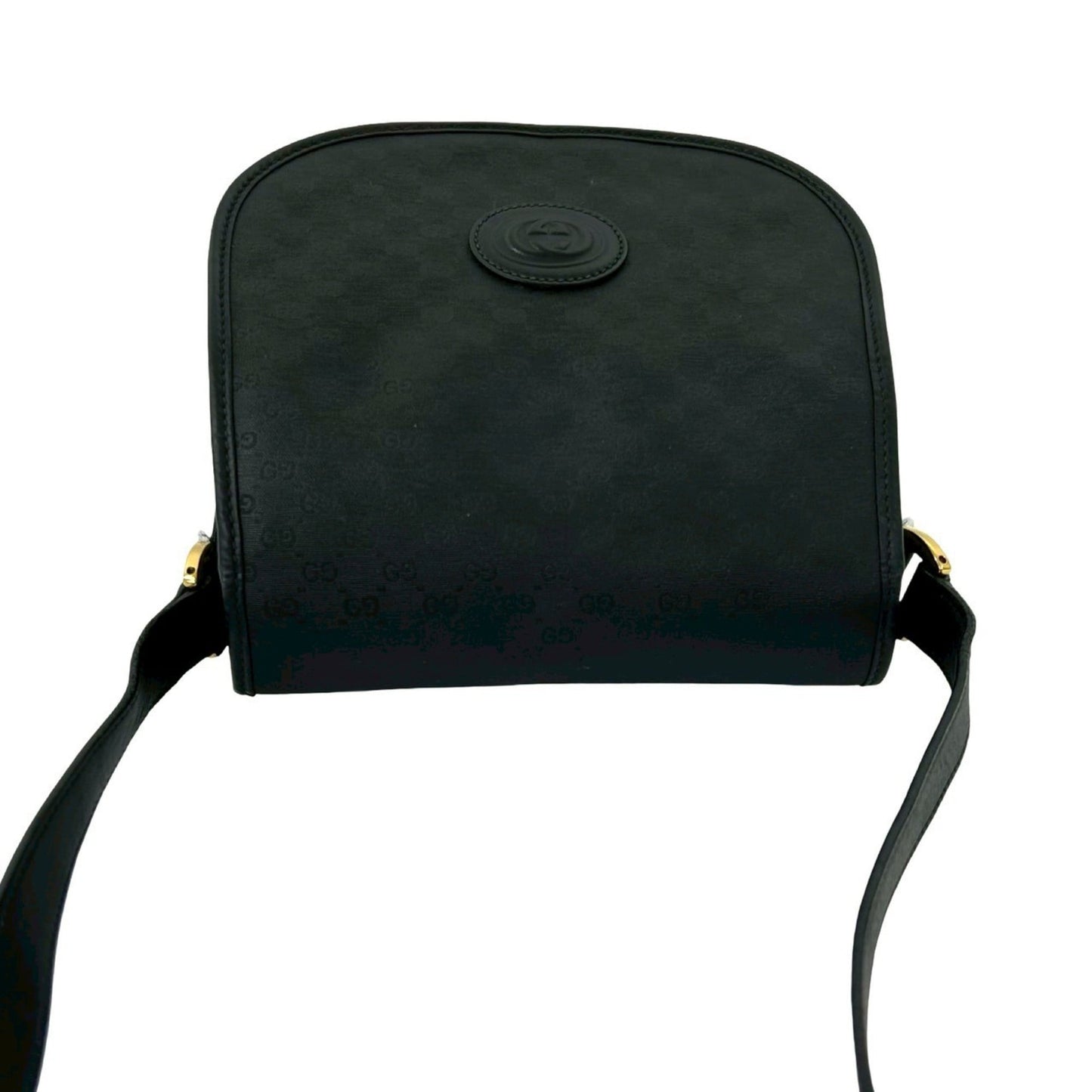 Gucci Black Leather Pvc Pochette Shoulder Bag ( )