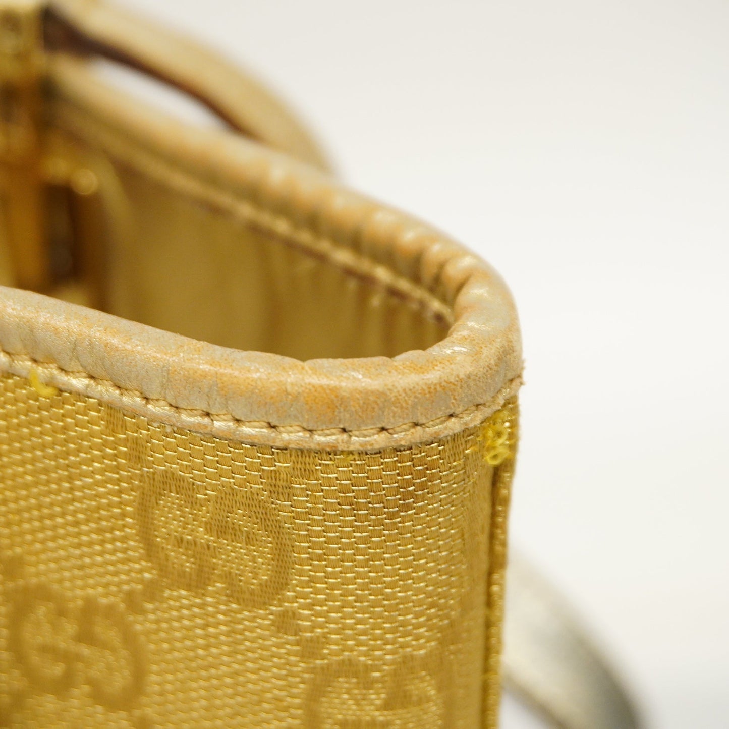 GUCCI Auth  002 1099 Women's GG Canvas Tote Bag Gold