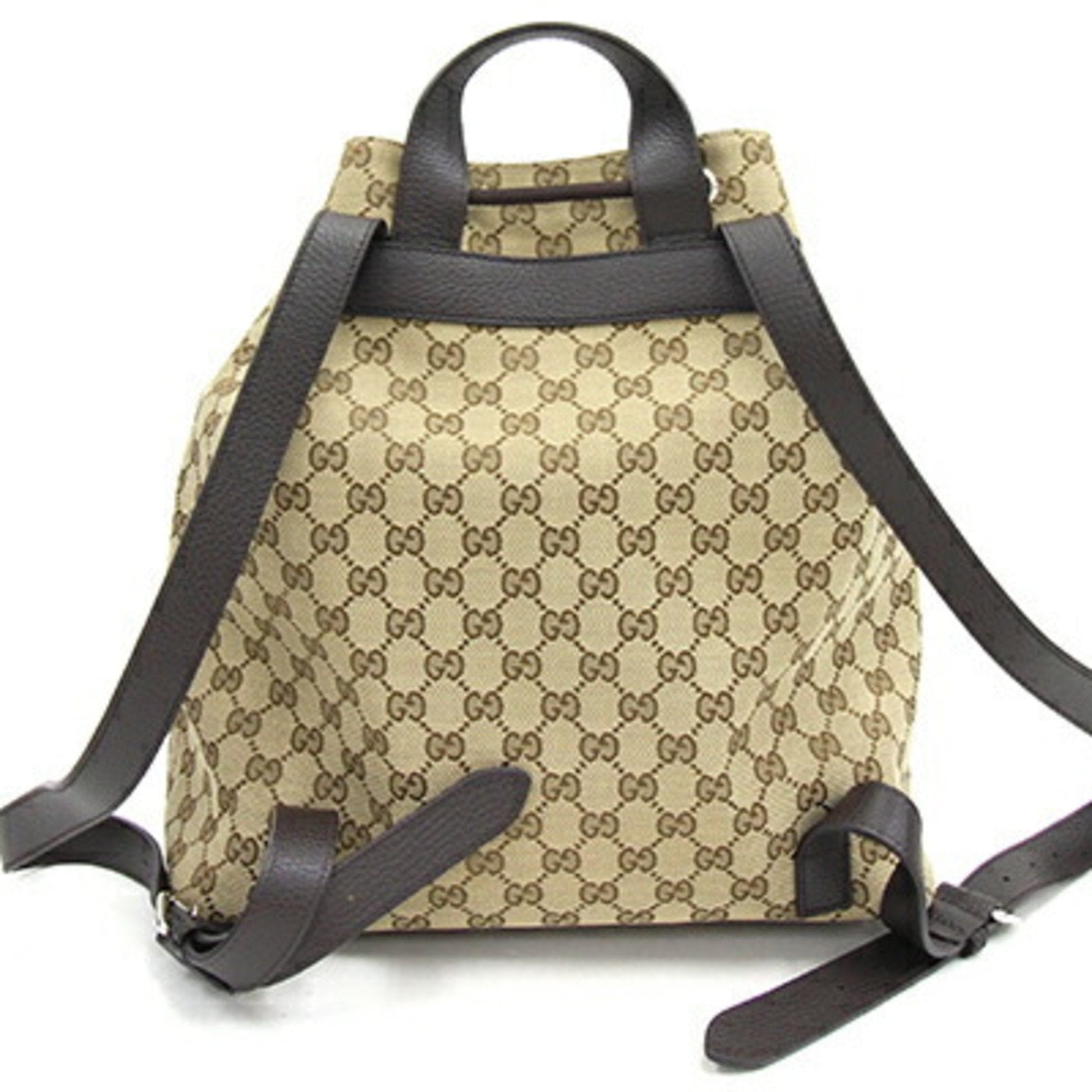 Gucci Leather Canvas Shoulder Bag
