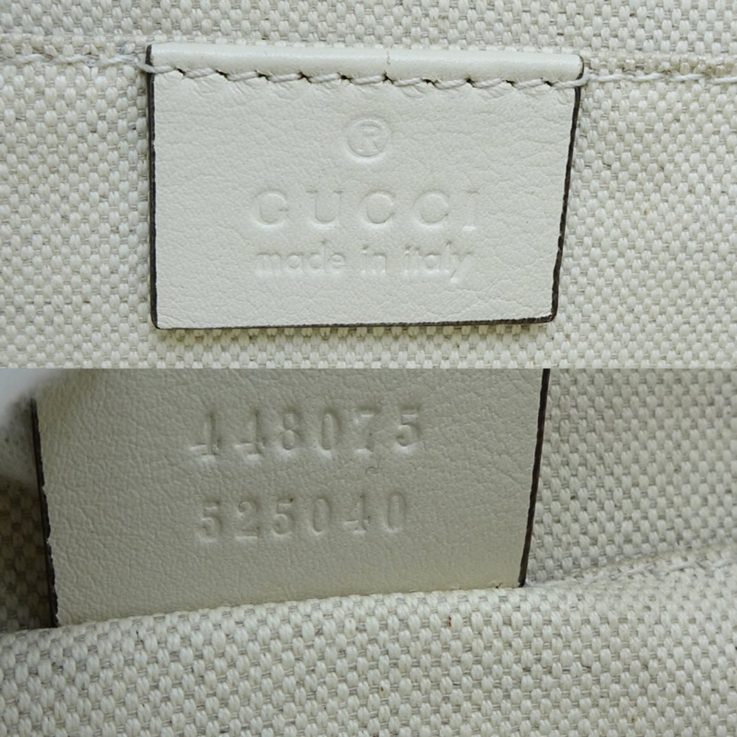 Gucci Black White Bamboo Leather Handbag ( )
