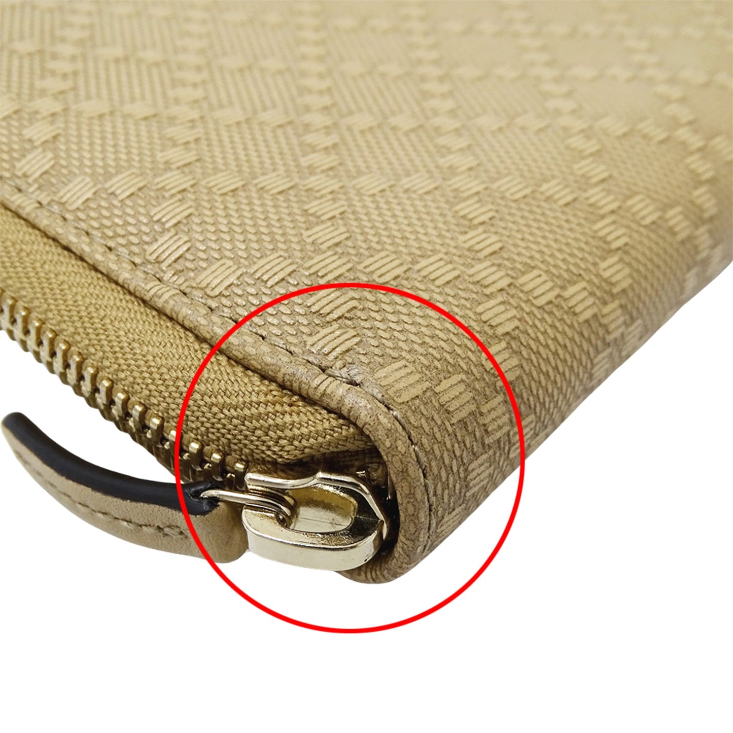 Gucci Beige Leather Long Wallet (Bi-Fold) ( )