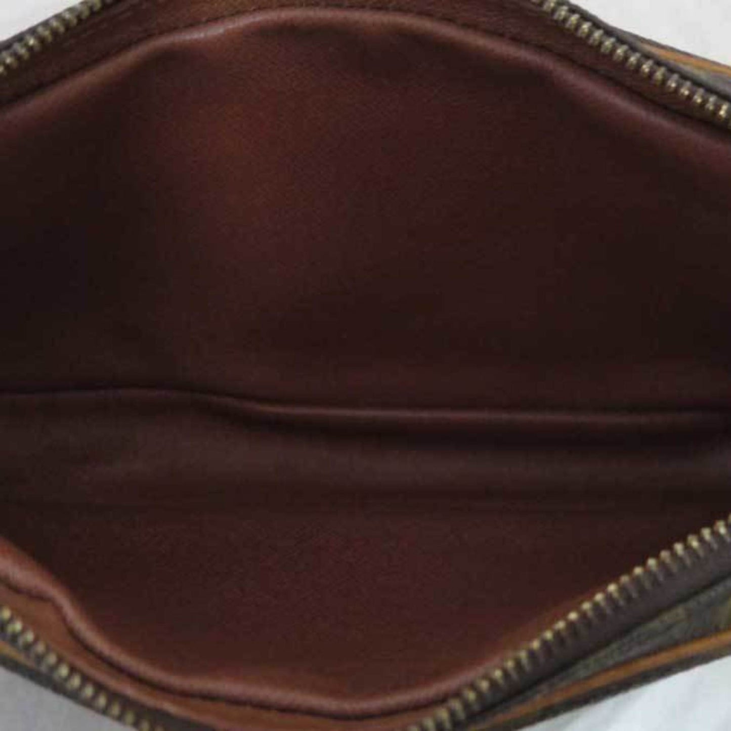Louis Vuitton Bag Monogram Marly Dragonne PM Brown x Canvas Clutch Second Men's