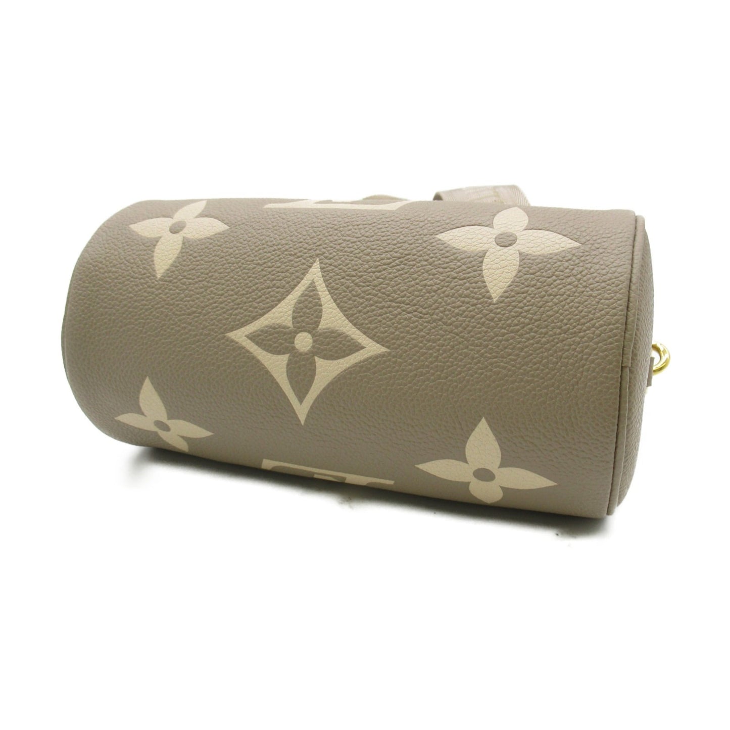 LOUIS VUITTON Papillon BB Shoulder Bag Beige Turtle claim Monogram empreinte leather
