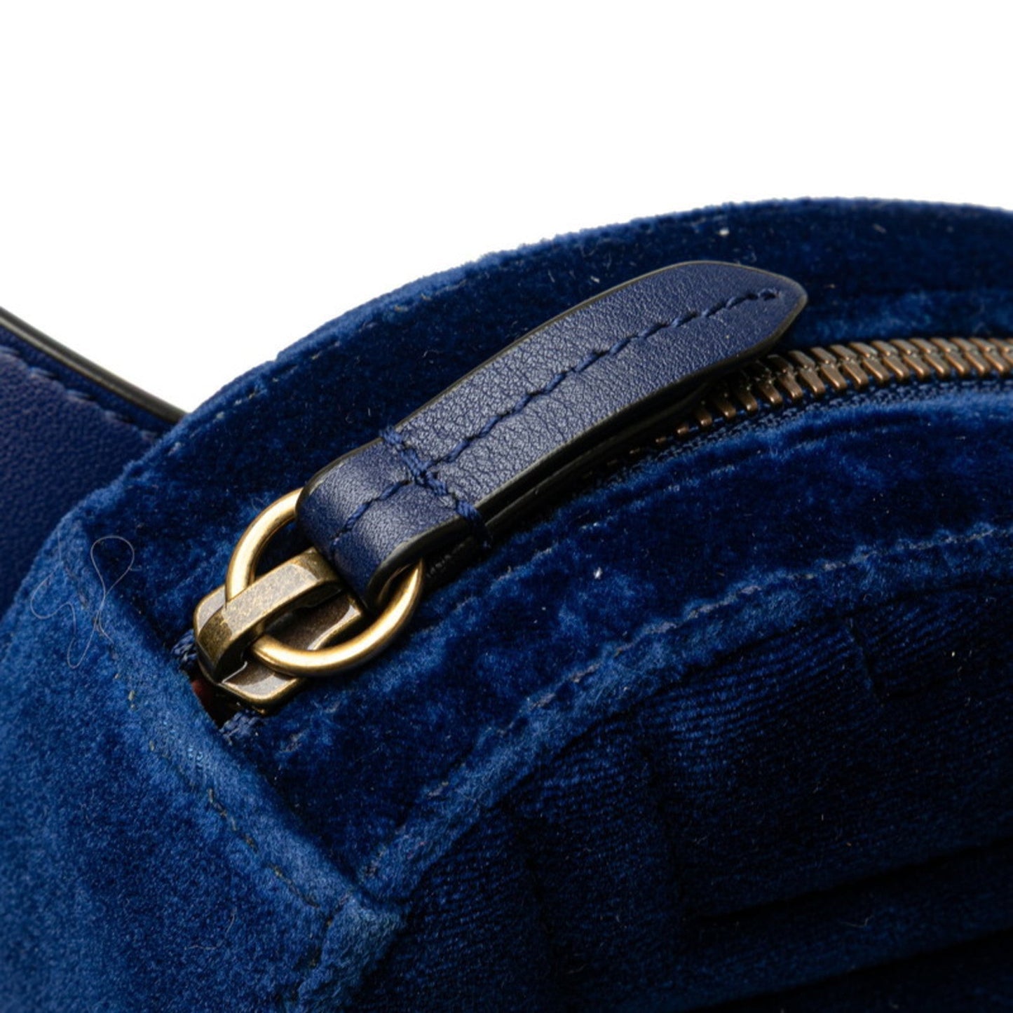 Gucci Gg Marmont Blue Leather Sling Bag ( )