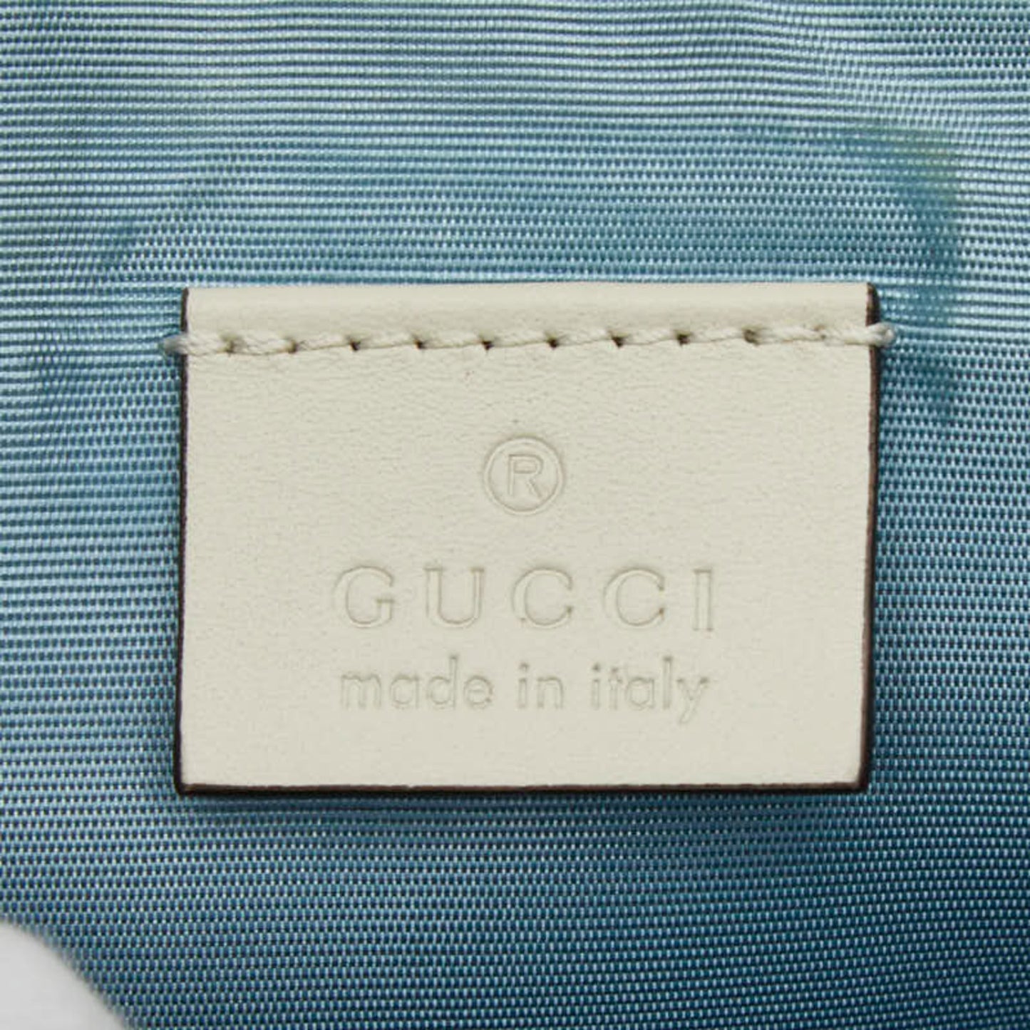 Gucci Gold White Leather Shoulder Bag ( )
