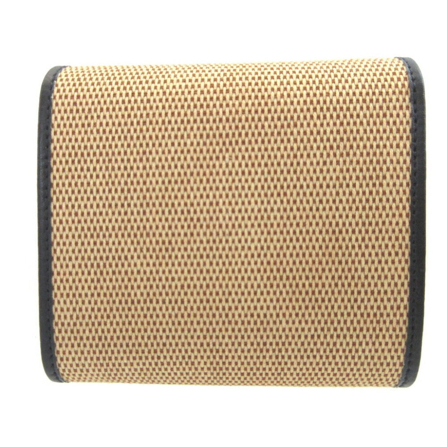 Gucci Beige Navy Canvas Leather Coin Purse/Coin Case ( )