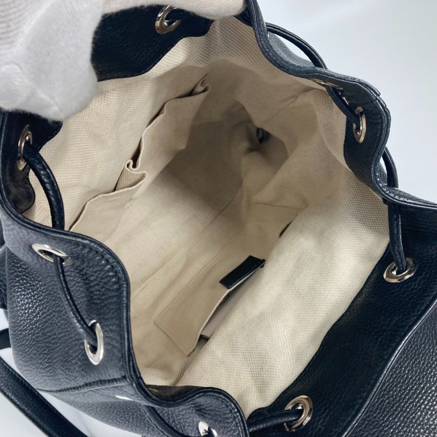Gucci Black Leather Backpack ( )