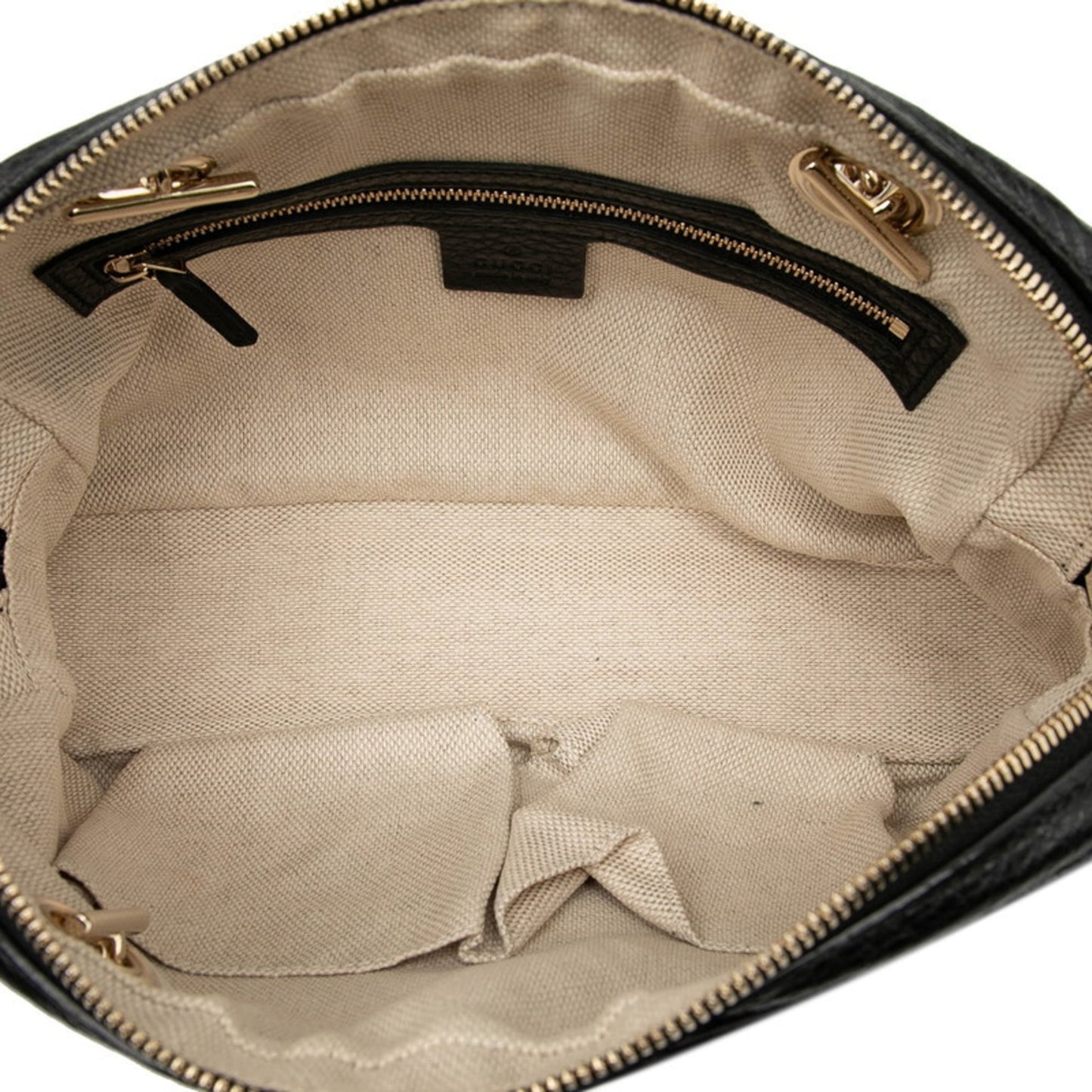 Gucci Black Leather Shoulder Bag ( )