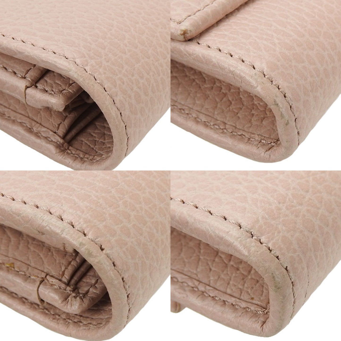 Gucci Pink Leather Long Wallet (Bi-Fold) ( )