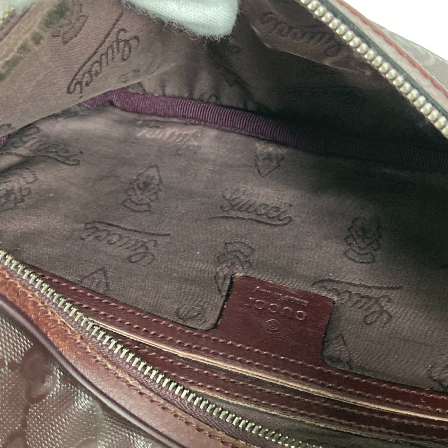 Gucci Purple Pvc Leather Shoulder Bag Sling Bag ( )