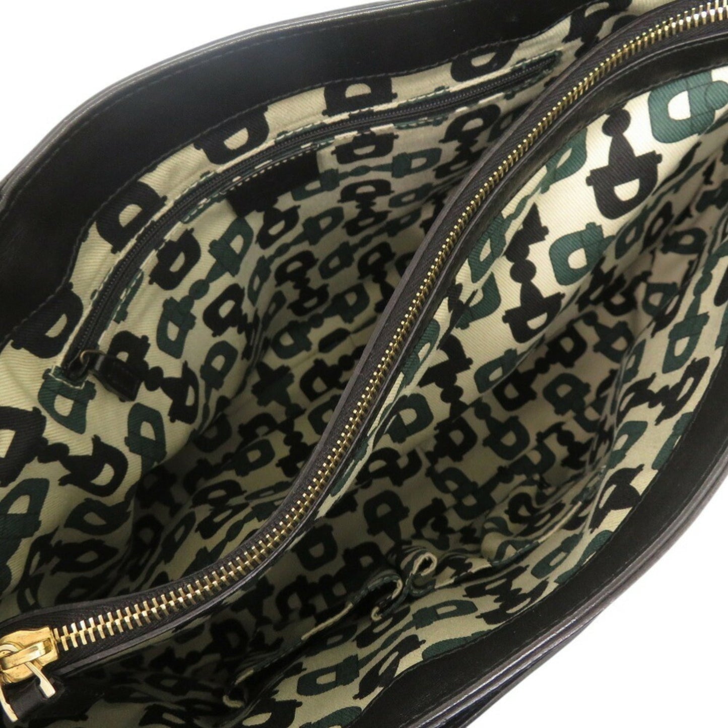 Gucci Black Leather Handbag Tote Bag ( )
