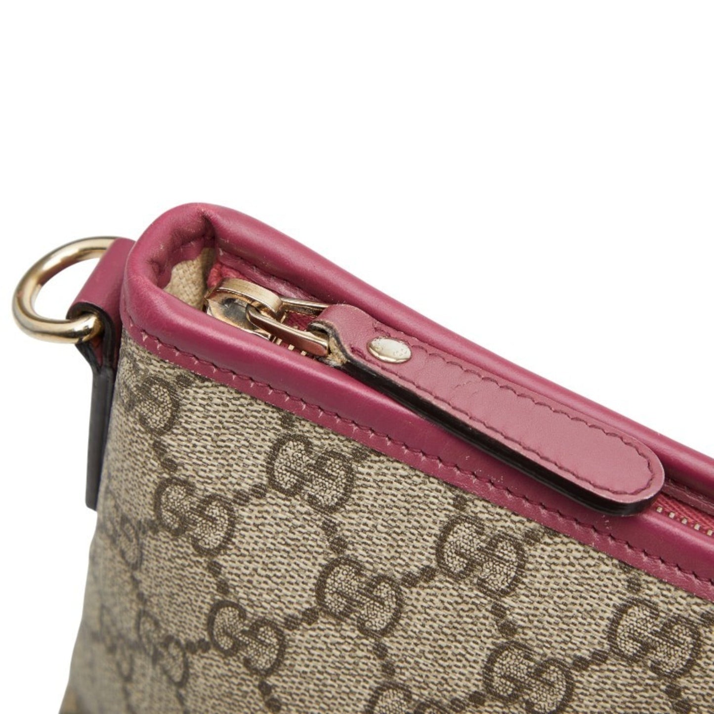 Gucci Green Canvas Leather Shoulder Bag Tote Bag ( )