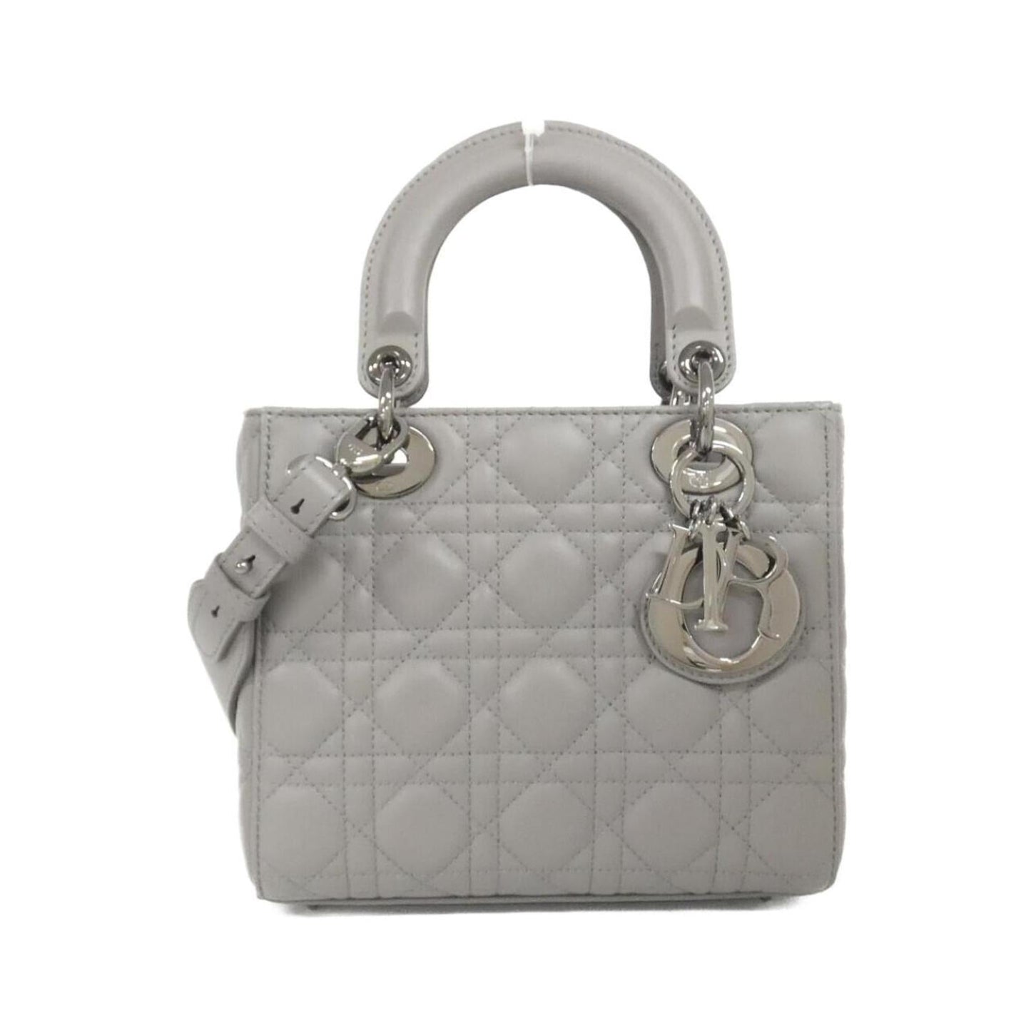 Christian Dior Gray Leather Handbag ()
