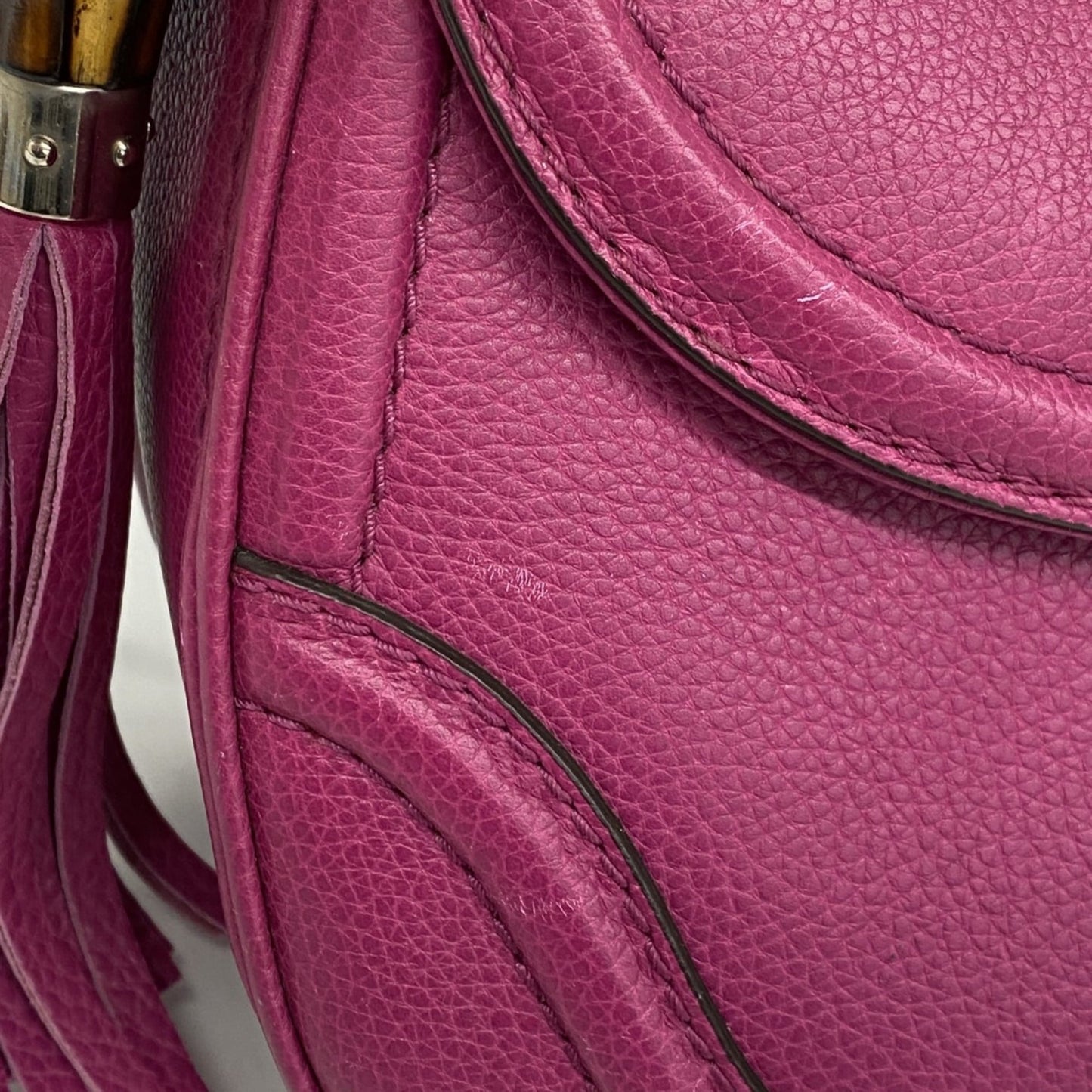 Gucci Purple Leather Handbag ( )