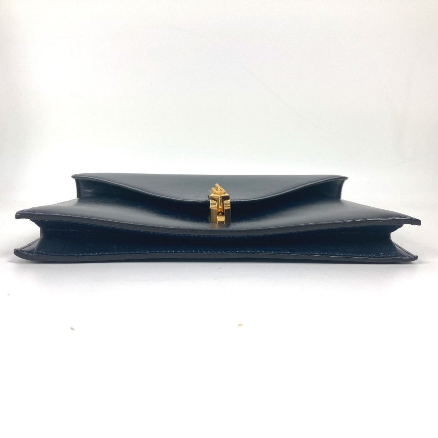 Hermes Navy Box Calf Leather Shoulder Bag ( )