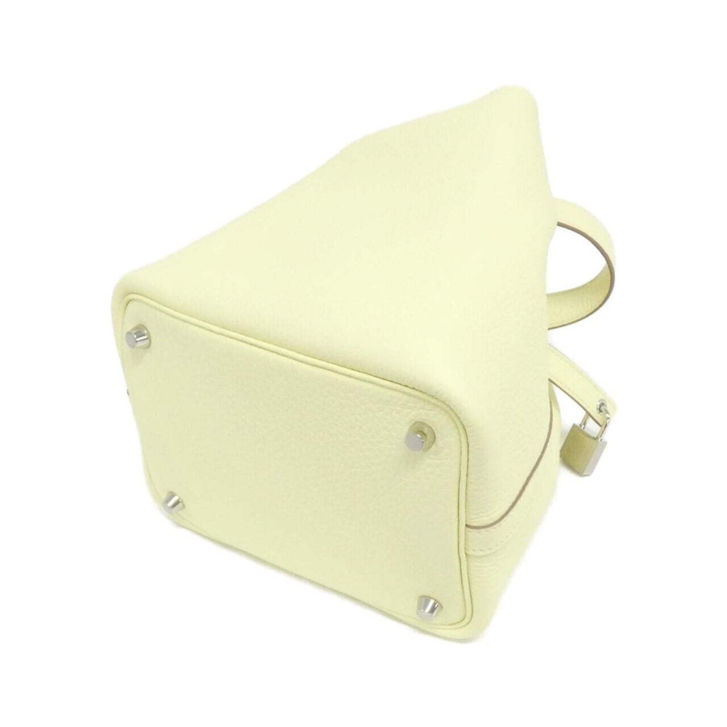 Hermes Picotin Jaune Taurillon Clemence Leather Handbag ( )