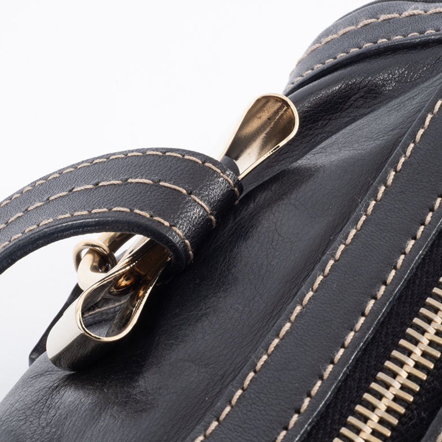 Gucci Hysteria Black Leather Boston Bag ( )