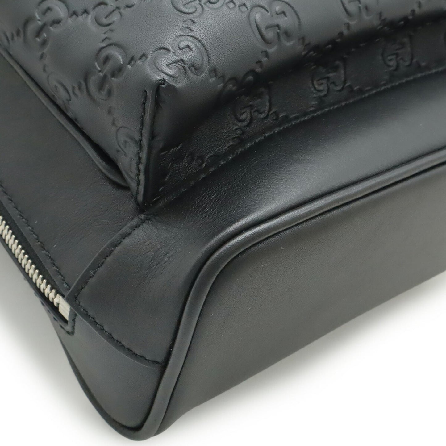 Gucci Black Leather Shoulder Bag ( )