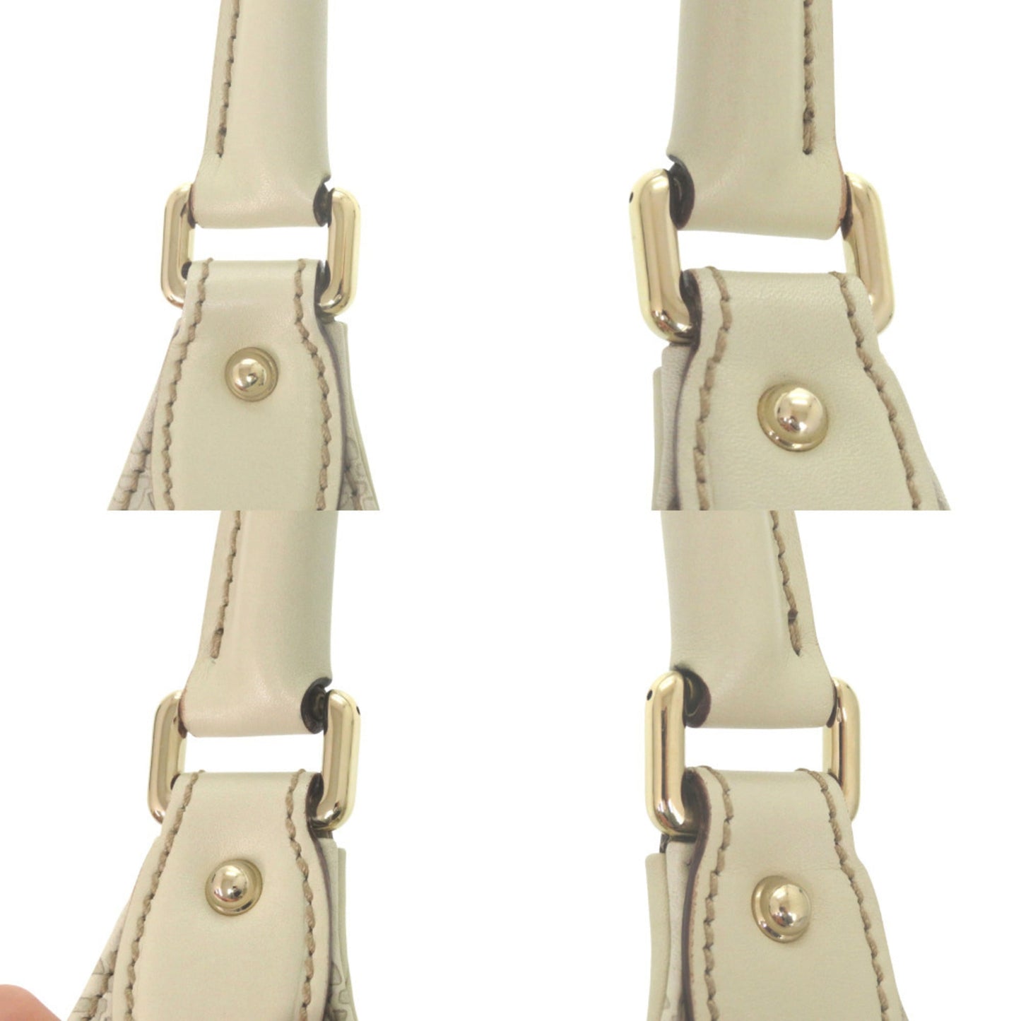 Gucci Ivory Leather Shoulder Bag ( )