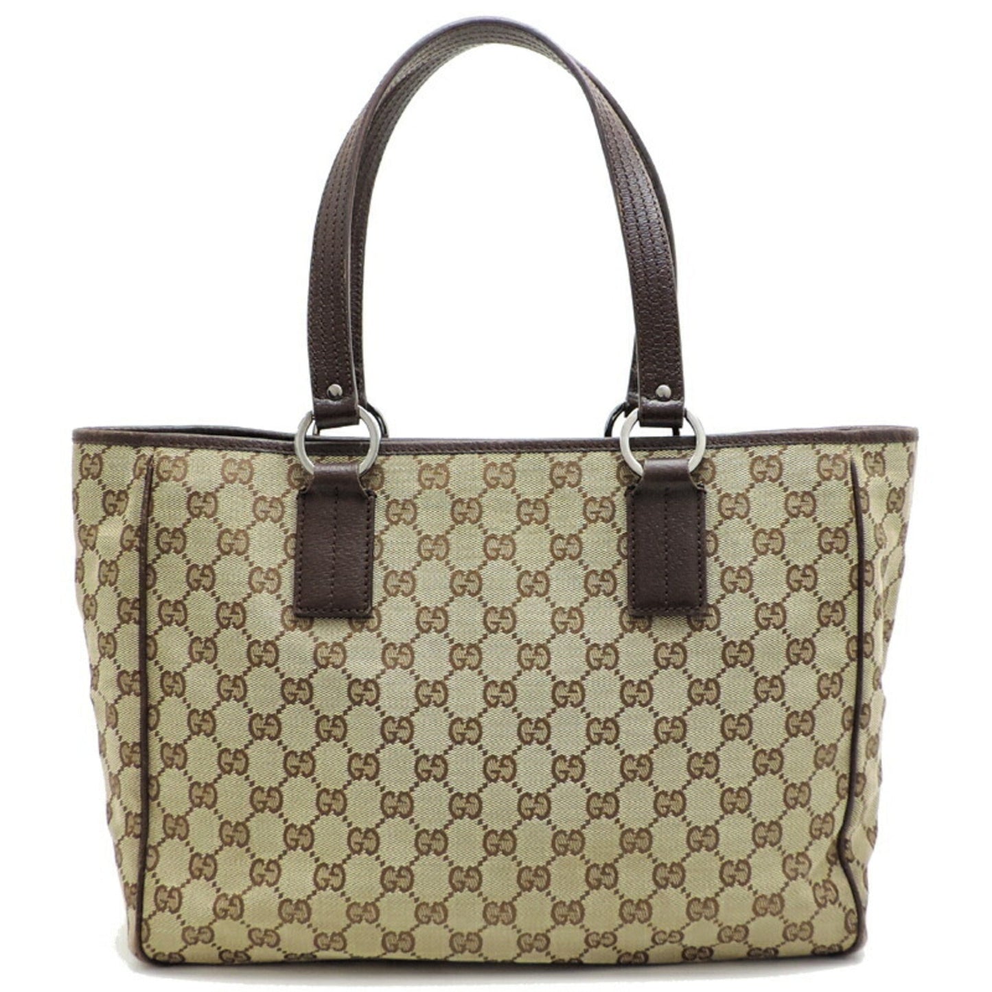 Gucci Leather Canvas Tote