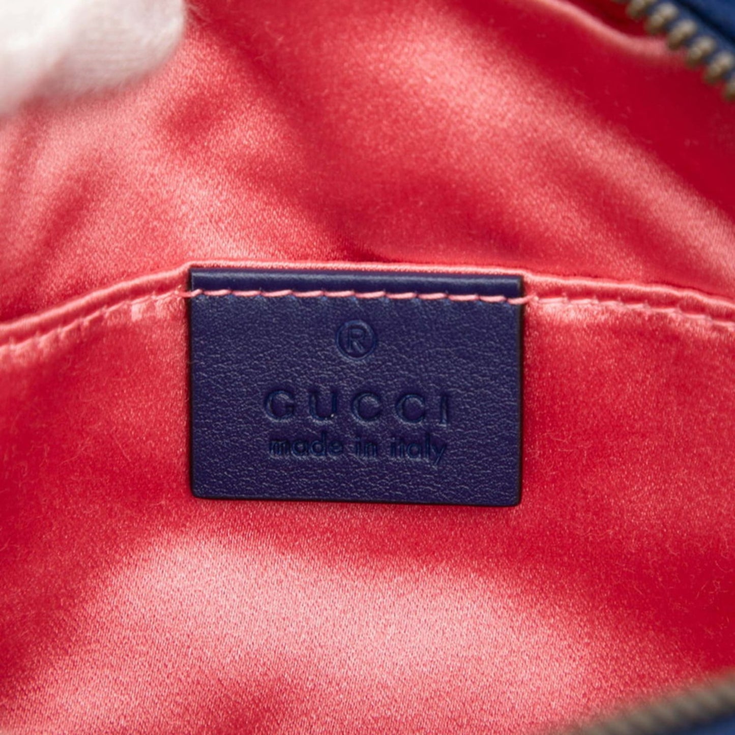 Gucci Gg Marmont Blue Leather Sling Bag ( )