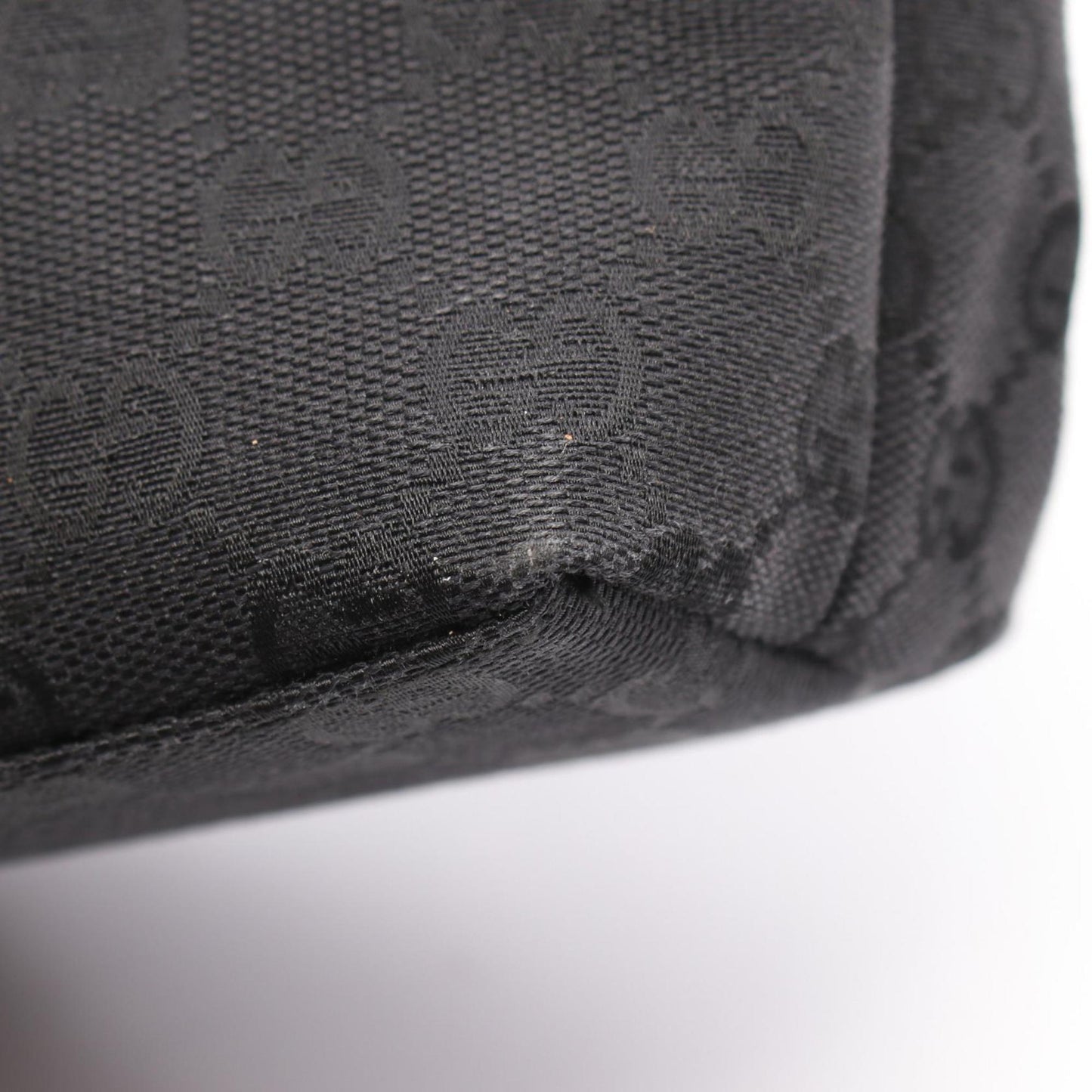 Gucci Gg Canvas Black Gg Canvas Leather Handbag ( )