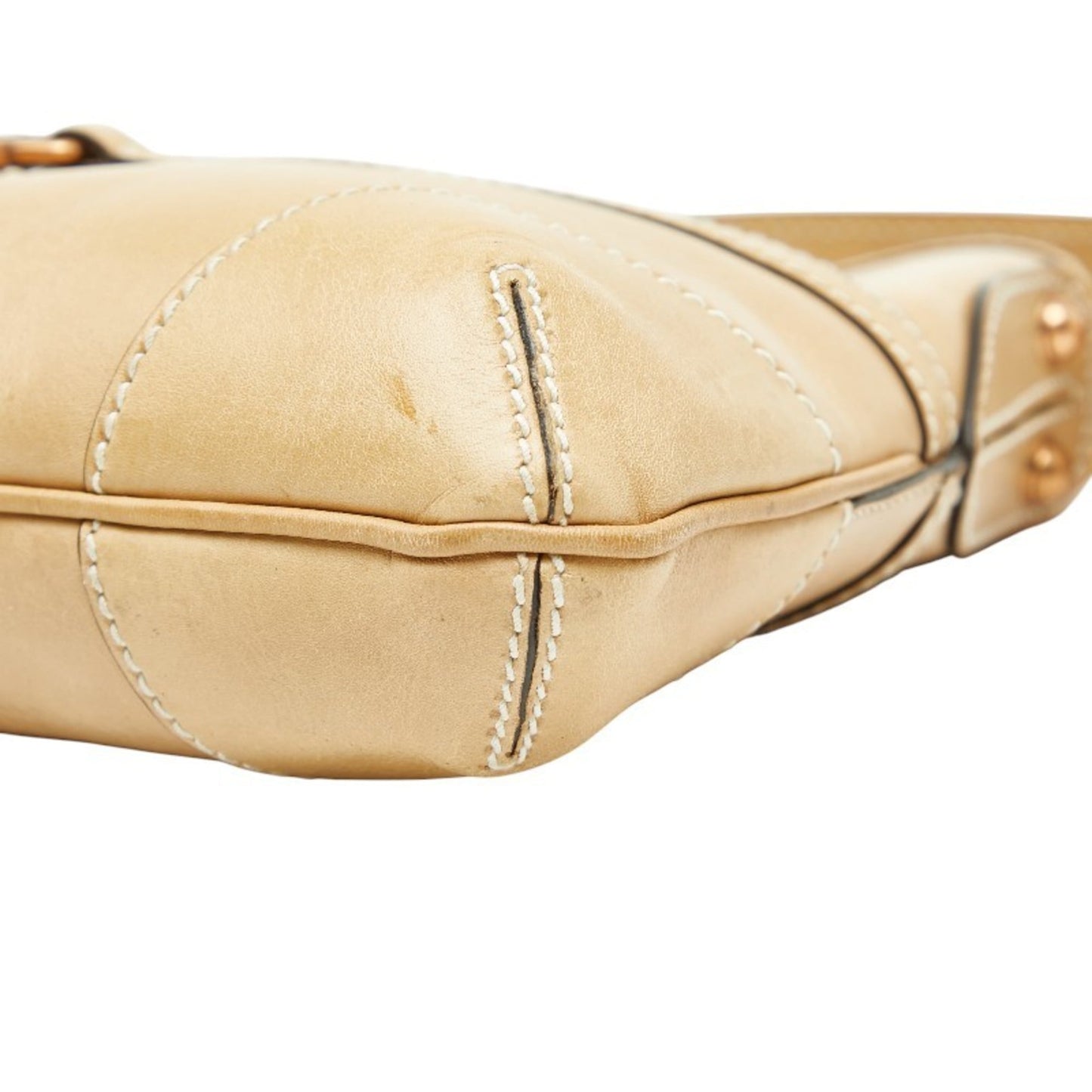 Gucci Beige Leather Shoulder Bag ( )