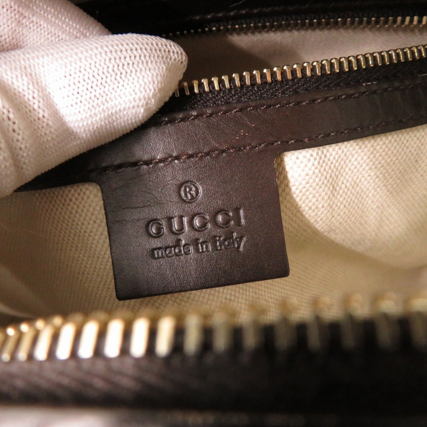 Gucci Beige Gg Canvas Handbag ( )