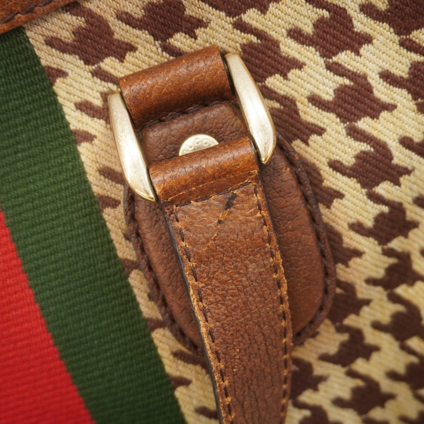 Gucci Brown Canvas Handbag ( )