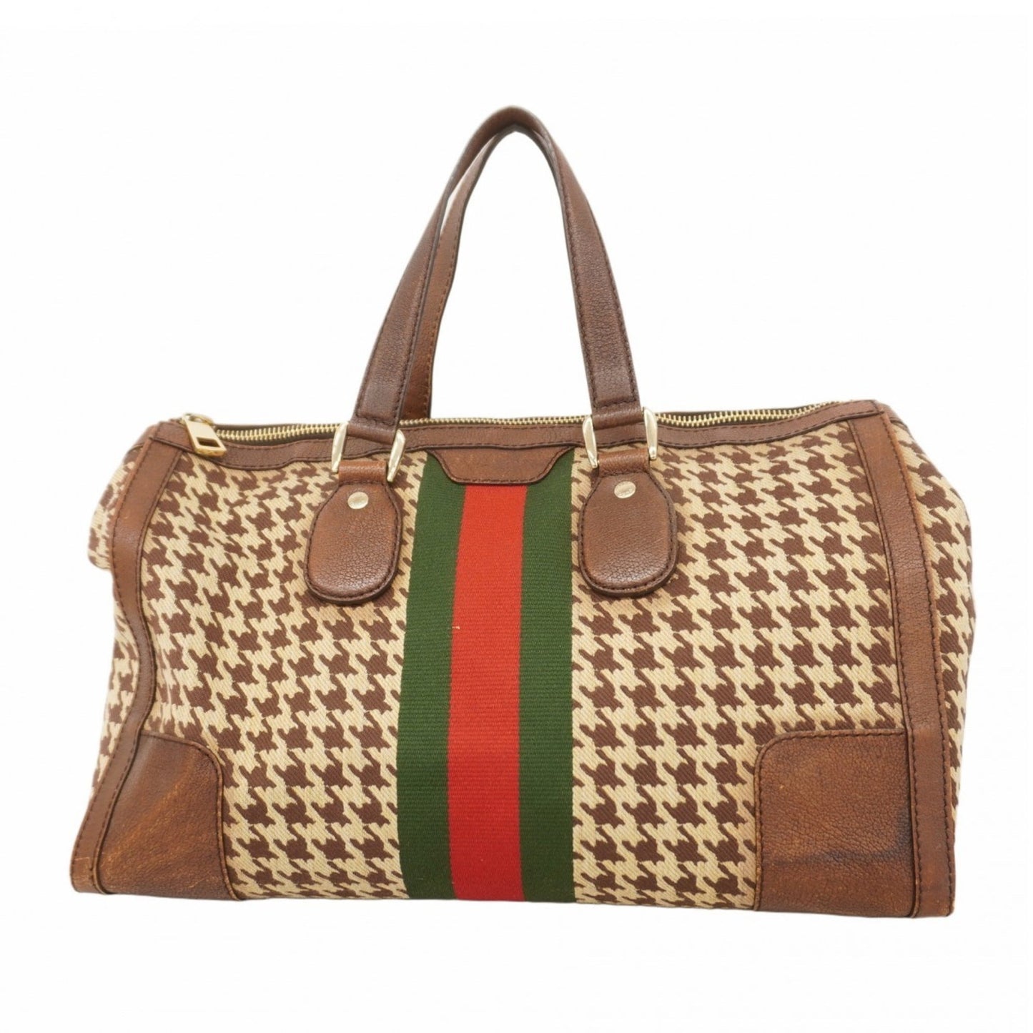 Gucci Brown Canvas Handbag ( )