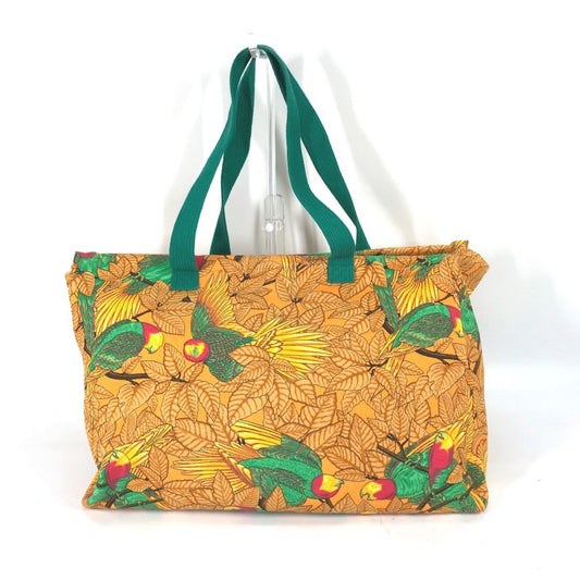 Hermes Green Orange Canvas Shoulder Bag Tote Bag ( )