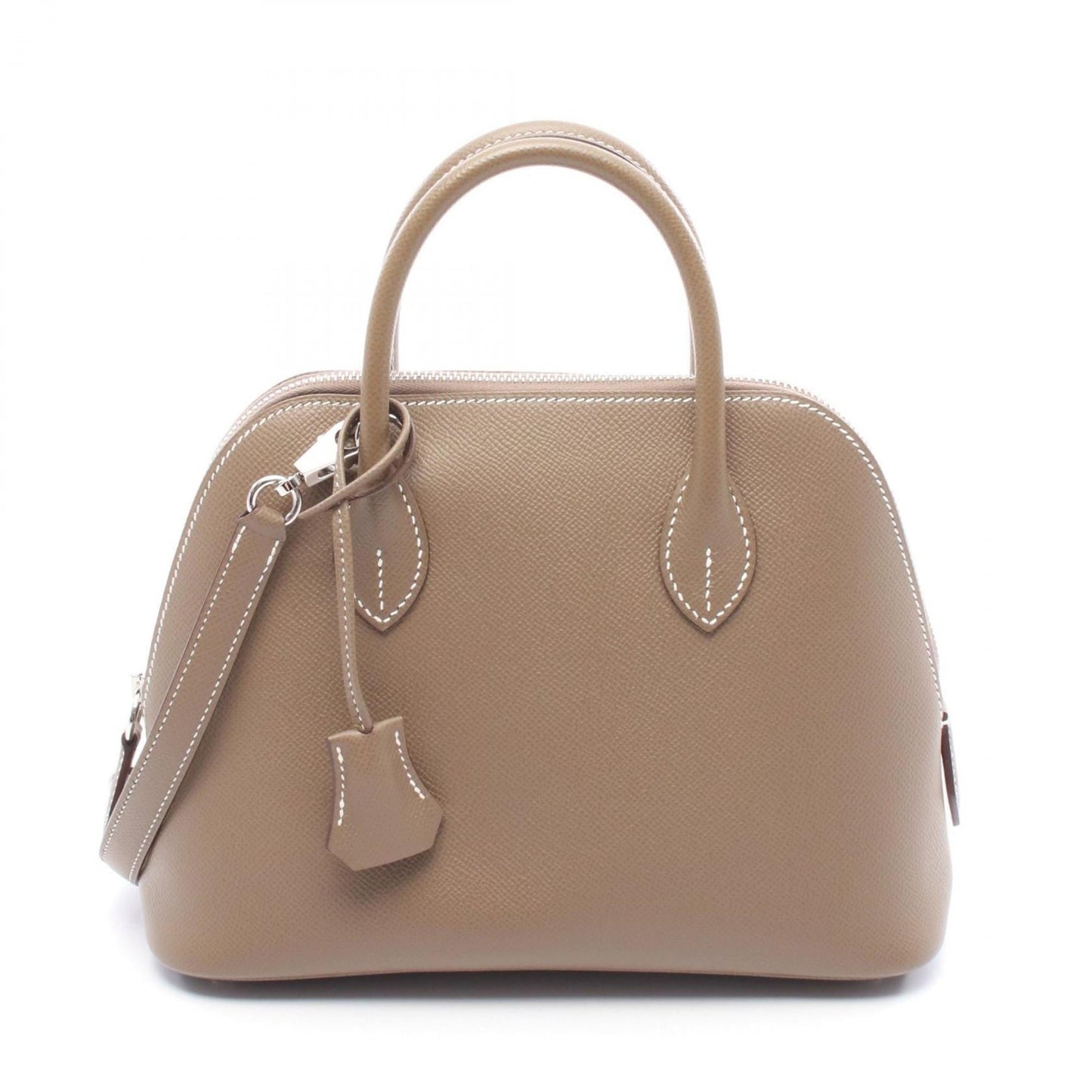 Hermes Brown Epsom Leather Handbag ( )