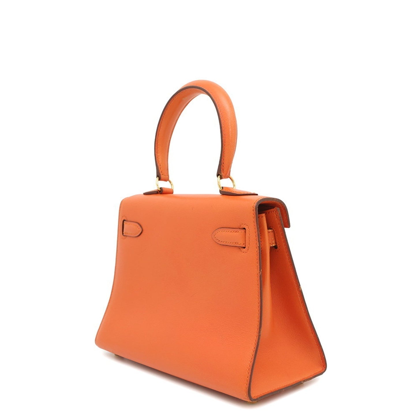 Hermes Kara Orange Gulliver Leather Handbag ( )