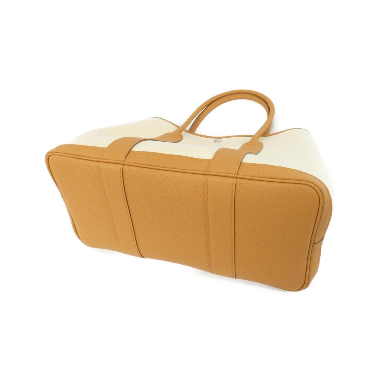 Hermes Garden Natural Sable Toile Officier Negonda Leather Handbag ( )