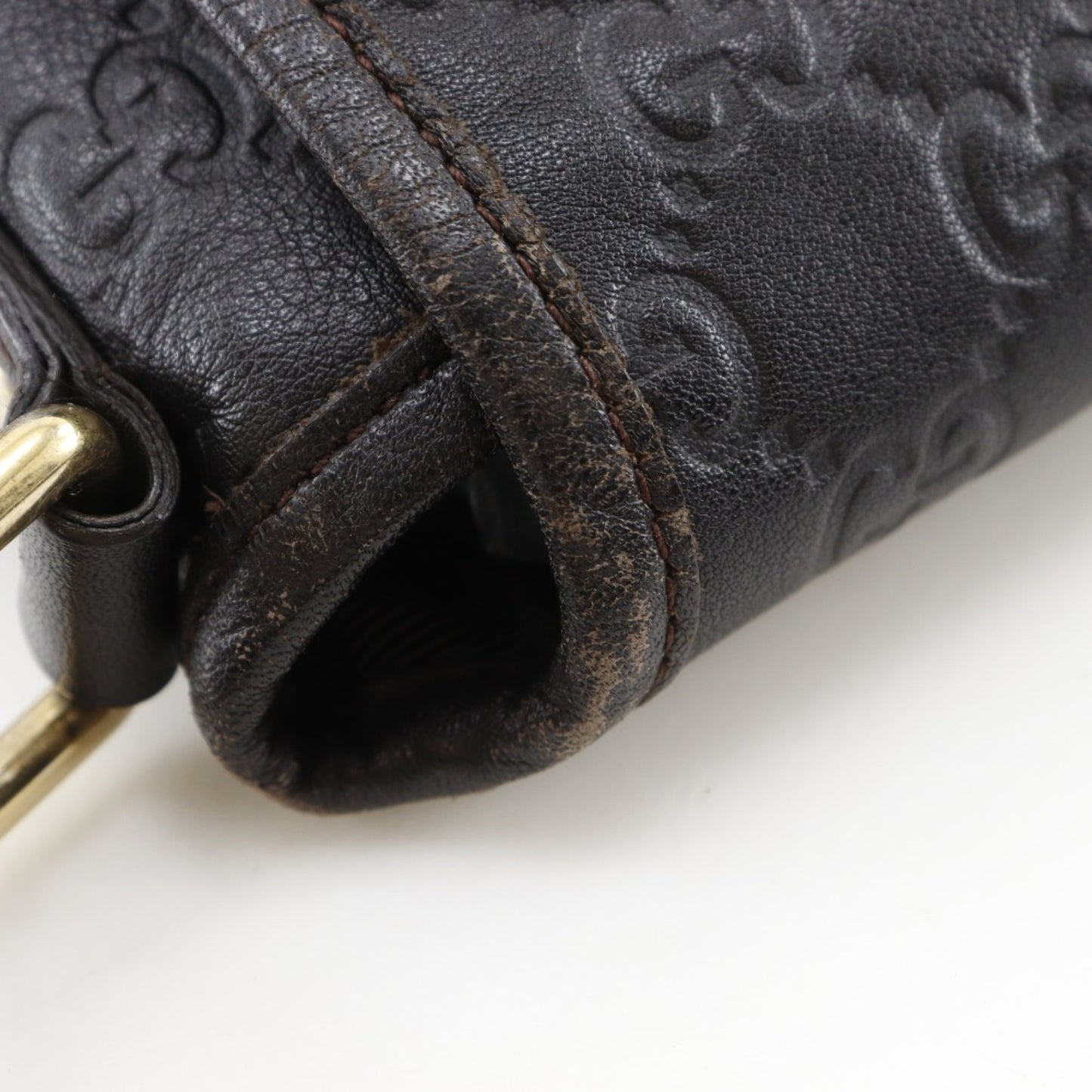 Gucci Brown Leather Shoulder Bag ( )