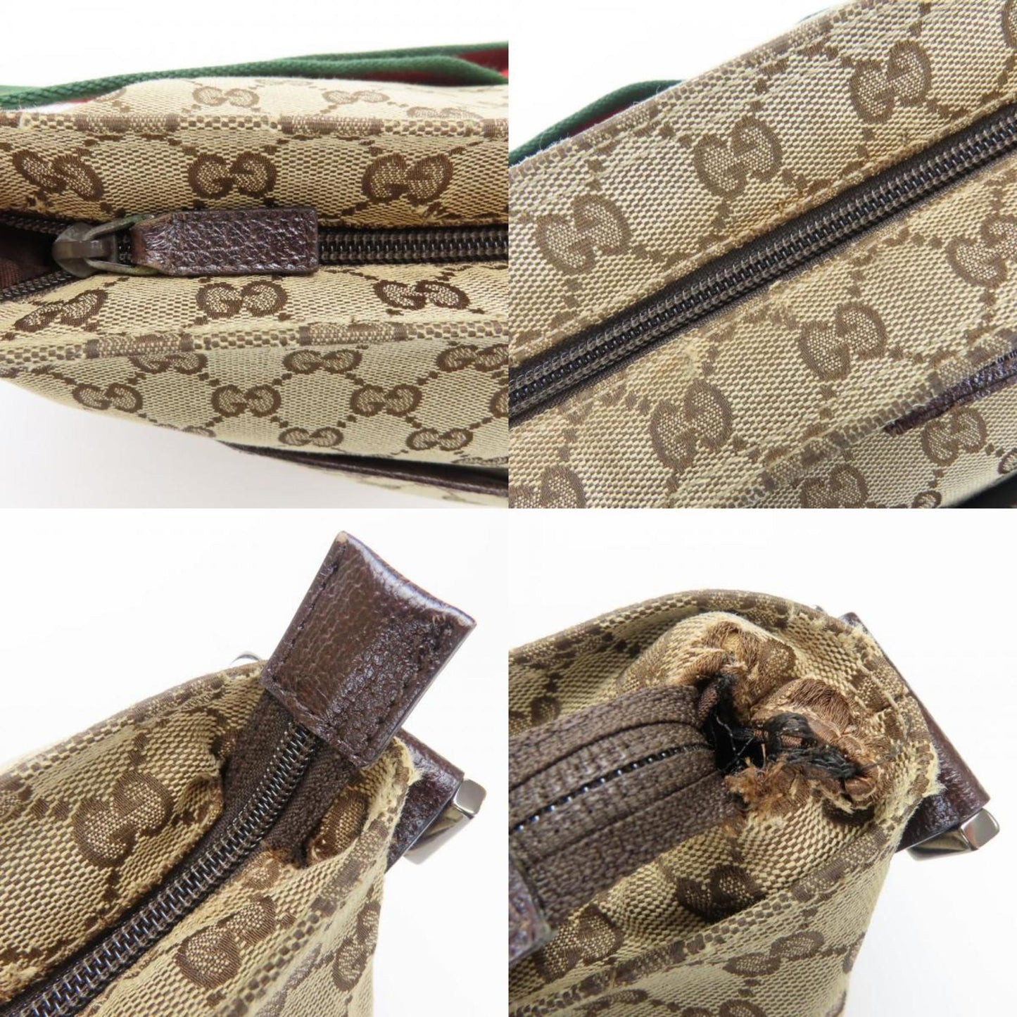 Gucci Beige Gg Canvas Shoulder Bag ( )