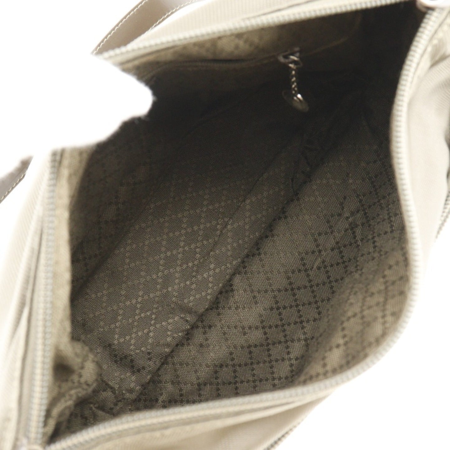 Gucci Khaki Nylon Canvas Shoulder Bag ( )