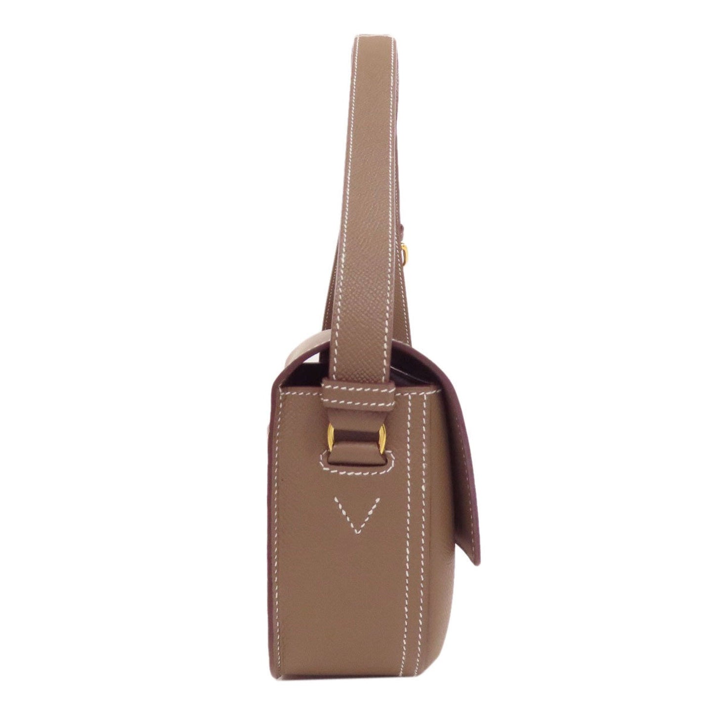Hermes Etoupe Gray Epsom Leather Shoulder Bag ( )