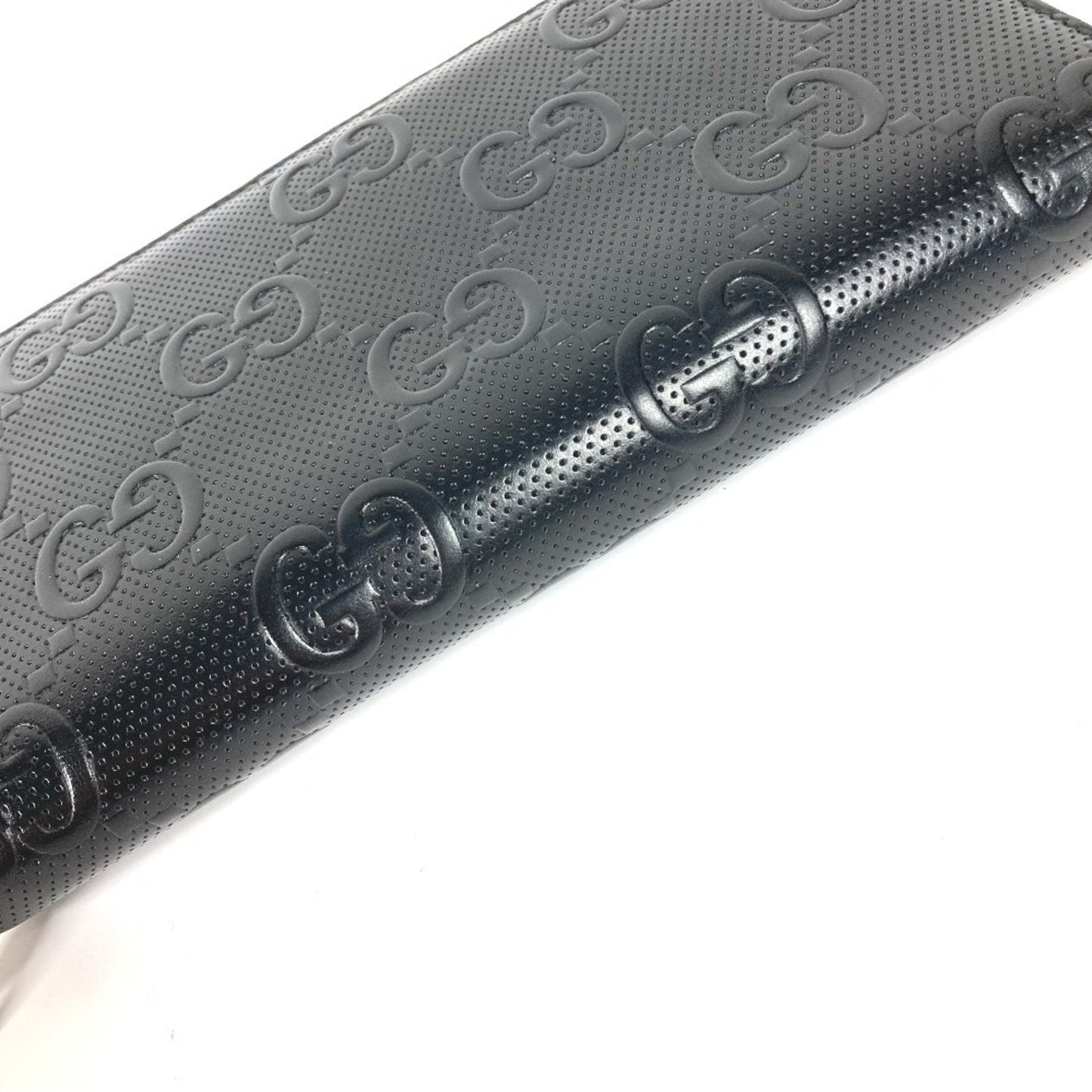Gucci Black Leather Long Wallet (Bi-Fold) ( )