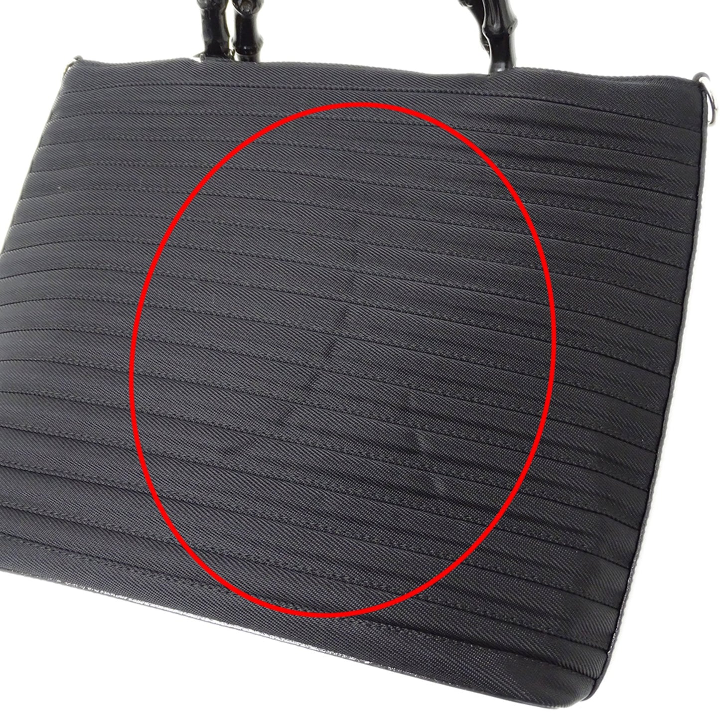 Gucci Black Nylon Handbag Shoulder Bag ( )