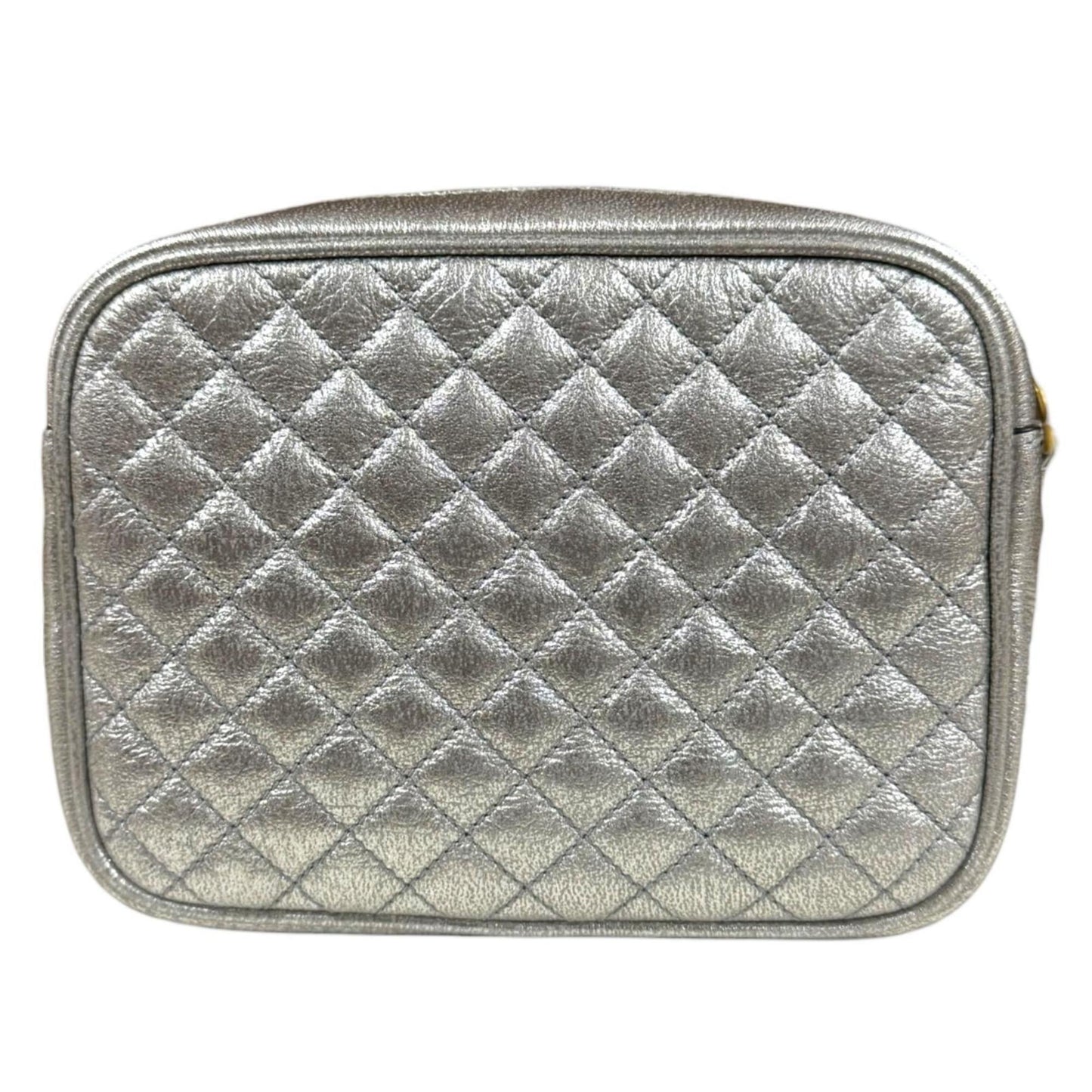 Gucci Silver Leather Shoulder Bag ( )