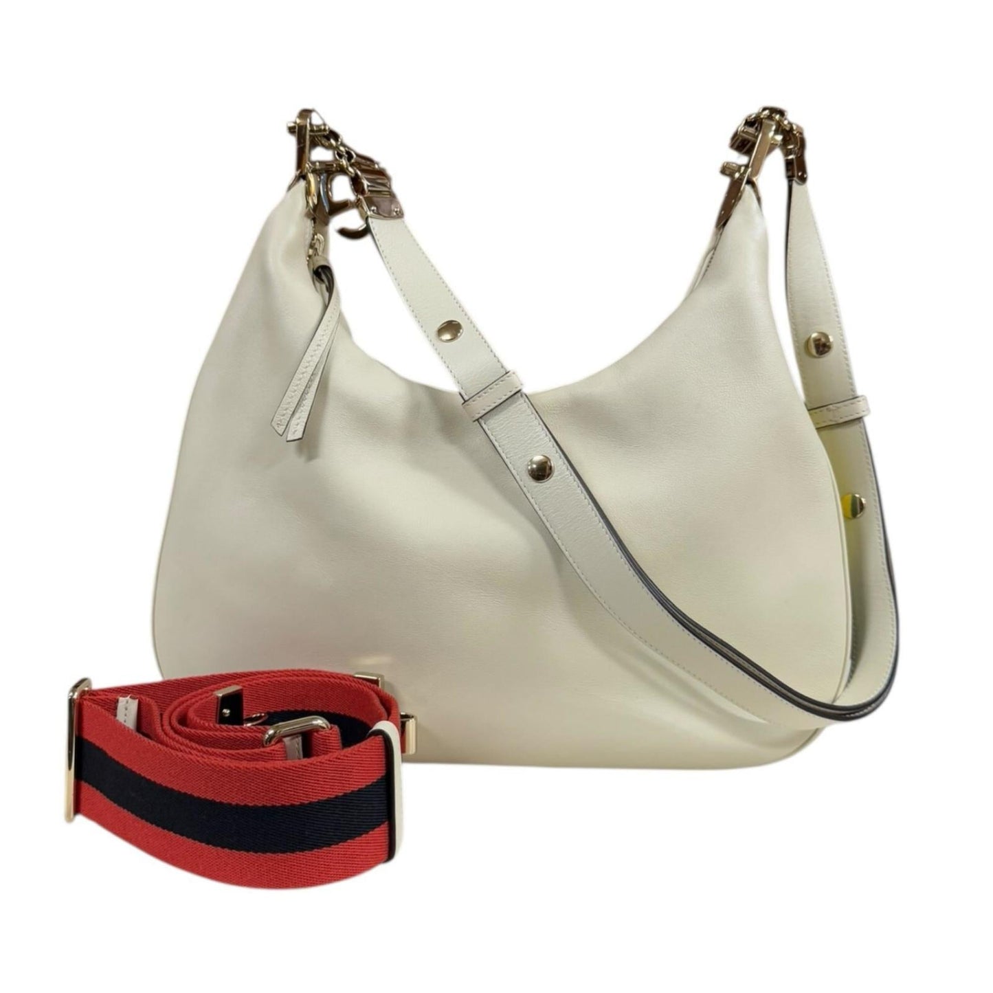 Gucci White Leather Shoulder Bag ( )