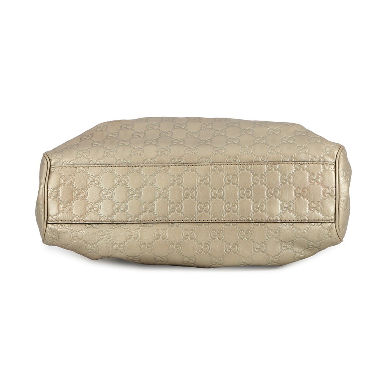 Gucci Sukey Beige Gold Leather Handbag ( )