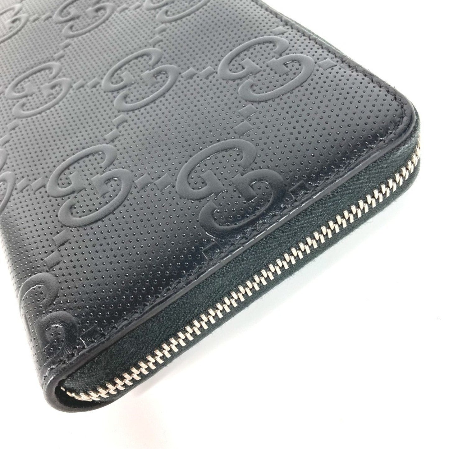 Gucci Black Leather Long Wallet (Bi-Fold) ( )