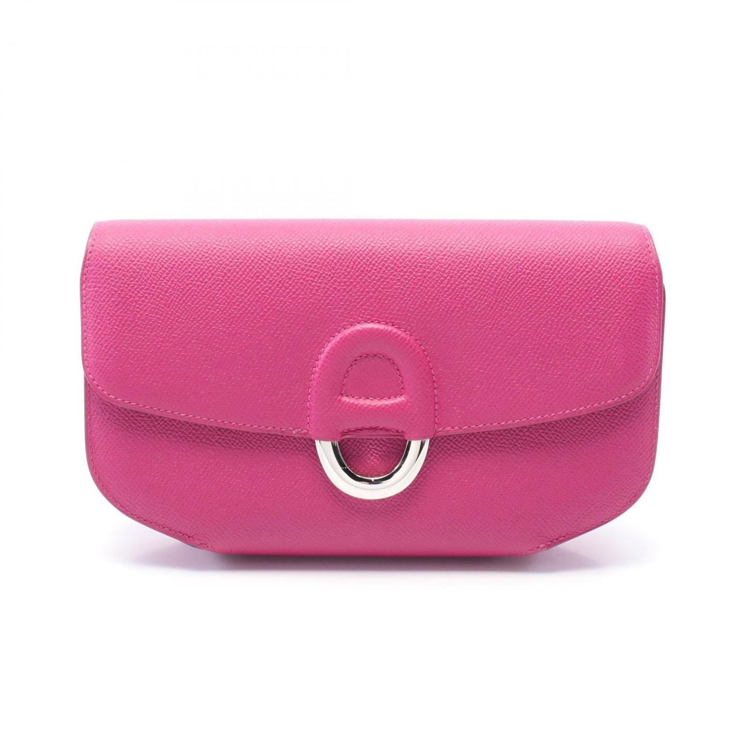 Hermes Pink Epsom Leather Clutch Bag ( )